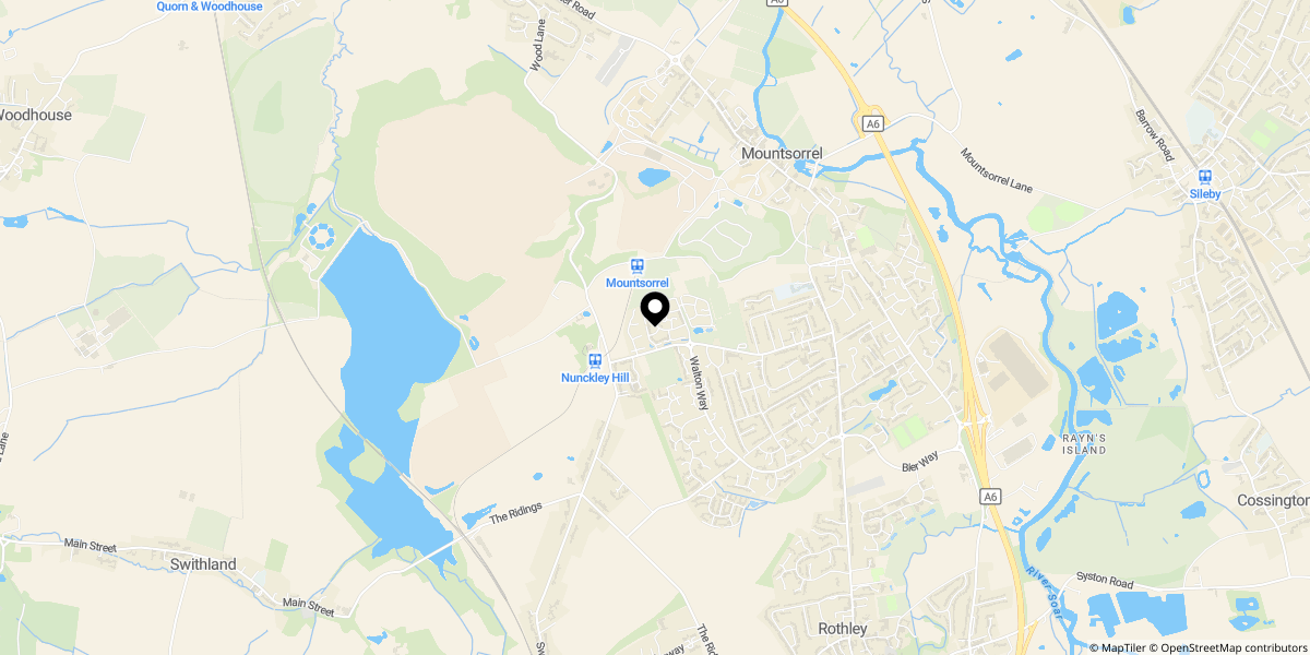 Approximate location of Seaton Road, Mountsorrel, LE12 7YH