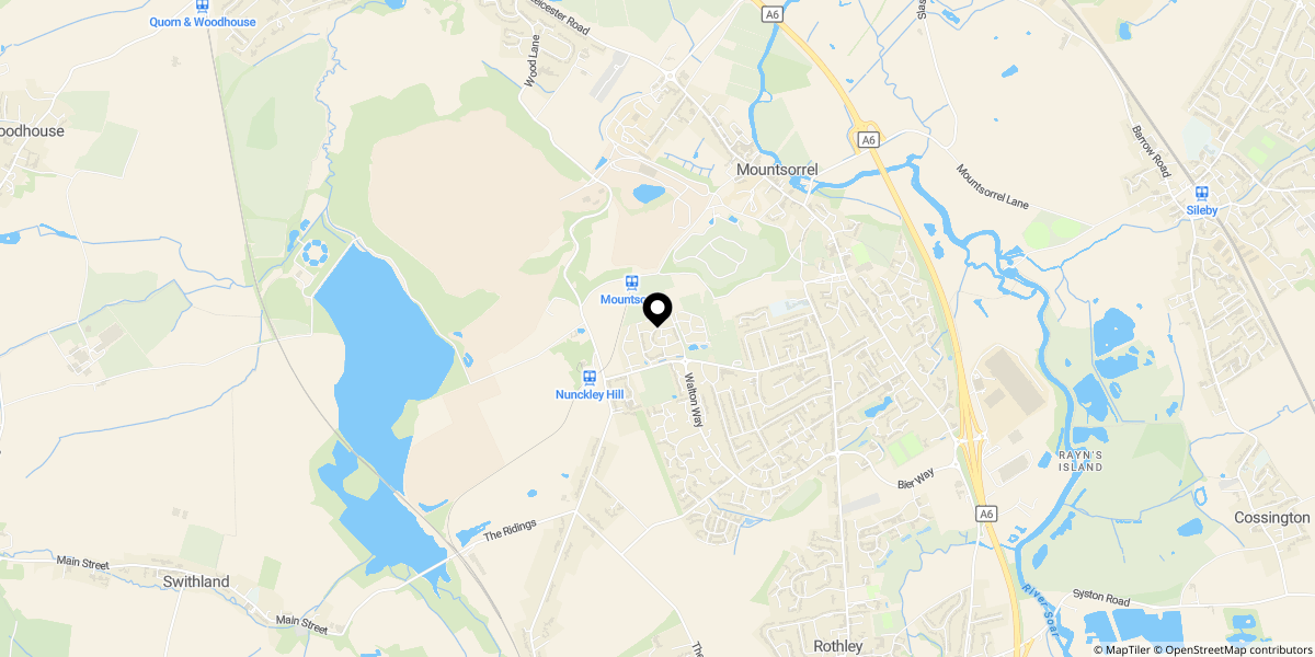 Approximate location of Lovett Crescent, Mountsorrel, Loughborough, LE12 7ZE