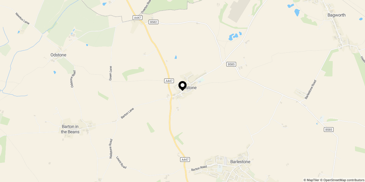 Approximate location of Main Street, Nailstone, CV13 0QB